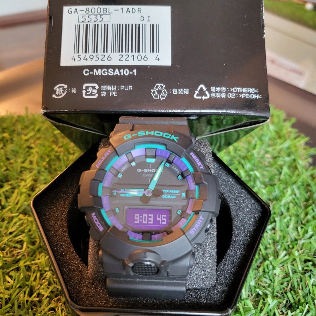 G shock purple green on sale