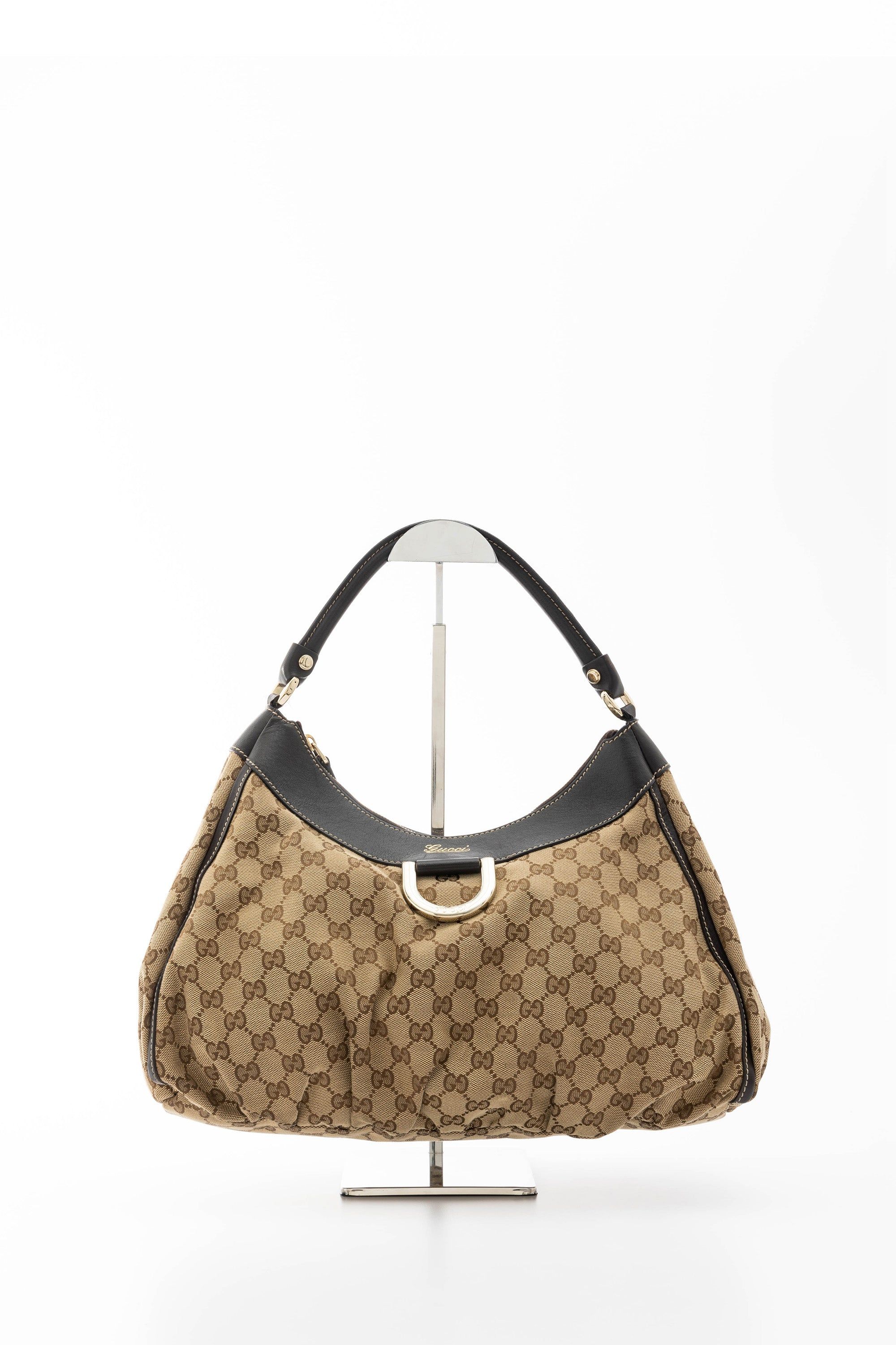 Gucci GG Canvas Abbey D-Ring Shoulder Bag (SHG-34771) – LuxeDH