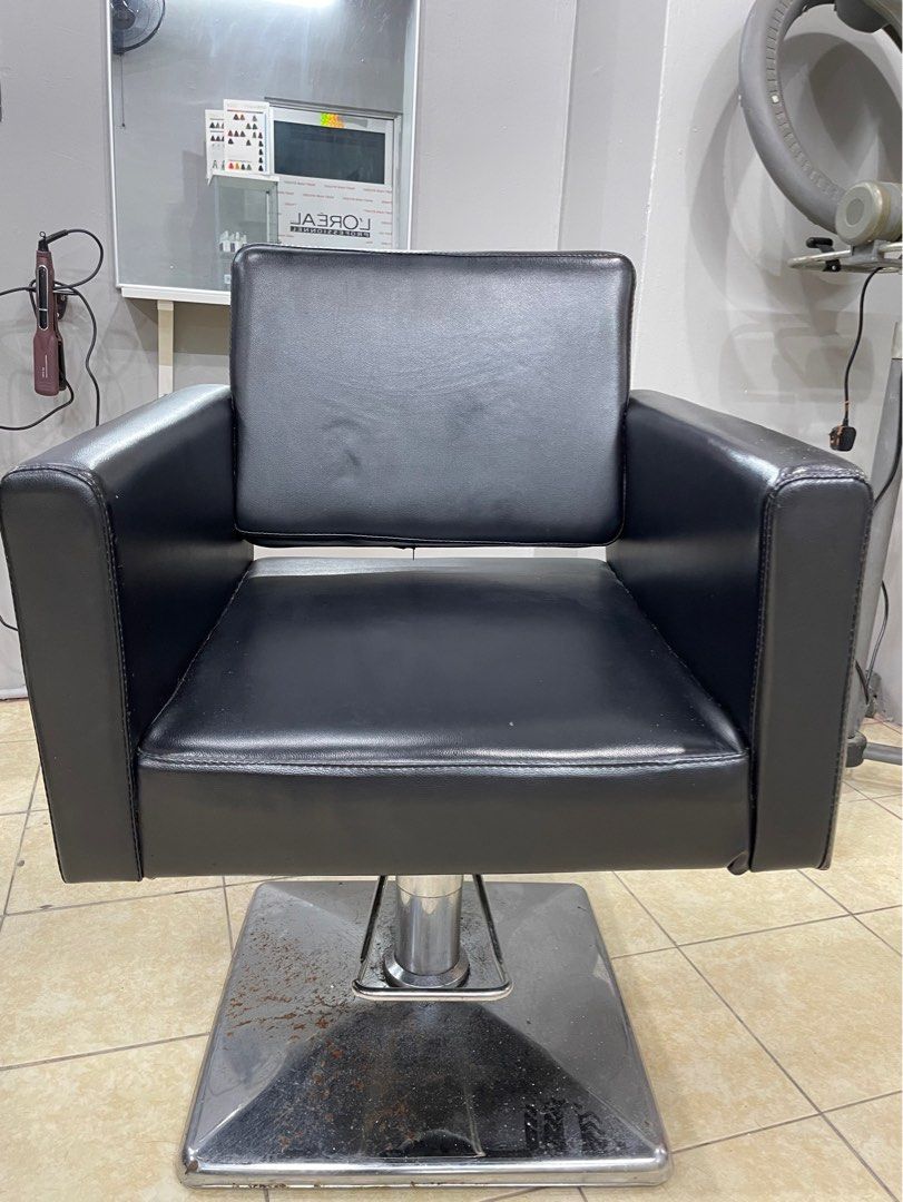 Hair Salon Chair Black Furniture Home Living Furniture Chairs