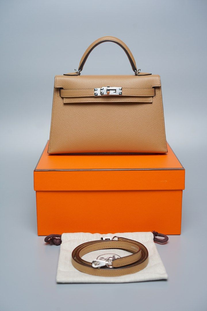 Hermes K20 Chai Epsom GHW Z, Luxury, Bags & Wallets on Carousell