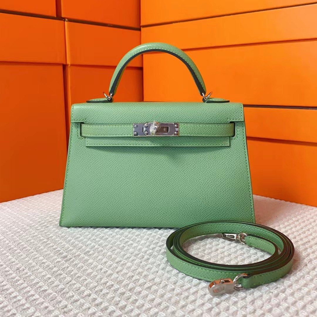 Hermes Birkin 25 Swift 3I Vert Criquet GHW Stamp Y