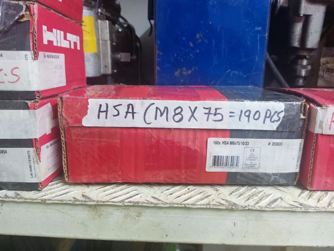 Hilti HSA & HSA-R Anchor bolt, Furniture & Home Living, Home ...