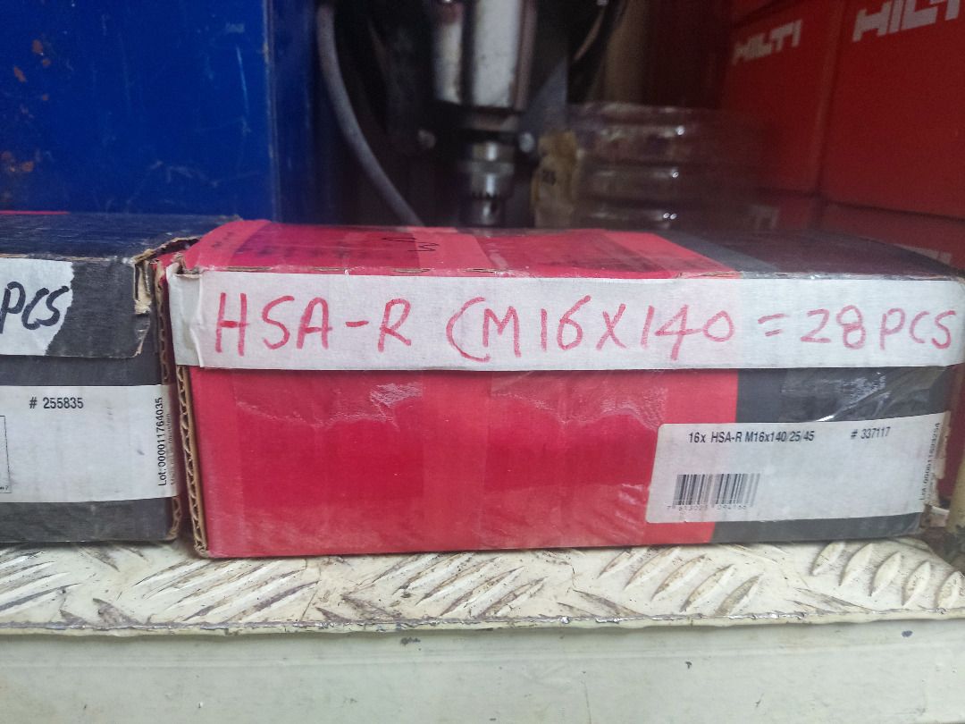 Hilti HSA & HSA-R Anchor bolt, Furniture & Home Living, Home ...