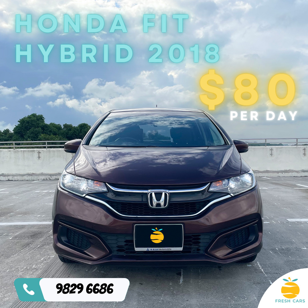 Honda Fit Hybrid 2018 for Grab Gojek, Cars, Car Rental on Carousell