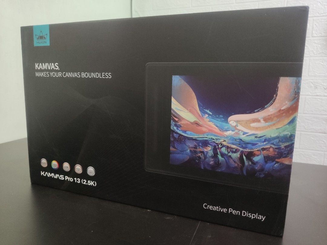 HUION KAMVAS PRO 13 (2.5K) Drawing Tablet (Category: Laptops & Notebooks) located in Lipa City. Submitted by b.jayson (Listing ID 1218253744, Image 1). Description: HUION KAMVAS PRO 13 2.5K Drawing Tablet with Fully Laminated Screen ~100% Working ~Walang gasgas ang screen ~Complete accessories ~Bought last year, 2022; Used for a month only. ~Selling Price: P16,500 ~Original Price: 22,999 (from certified shopee mall ) ~Other shop's price: 33k+ ~Ve