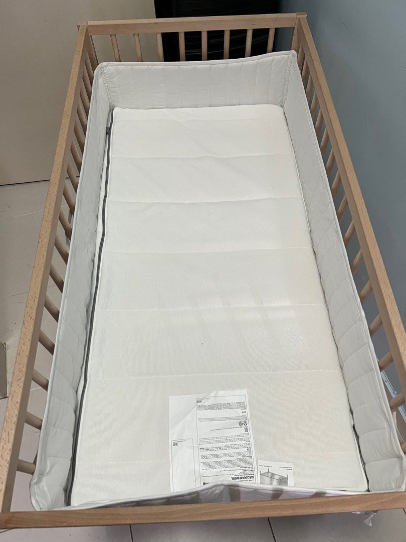 Ikea baby cot Sniglar with mattress Krummelur, Babies & Kids, Baby