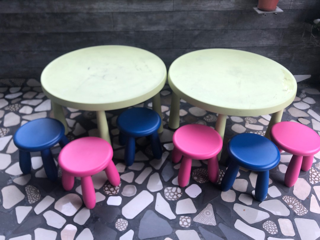 IKEA kids table set, Furniture & Home Living, Furniture, Tables & Sets