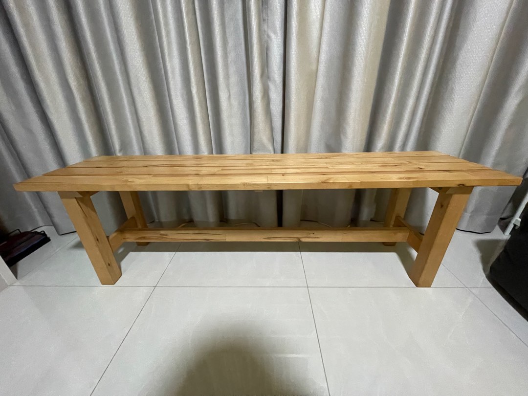 IKEA NORDEN Wooden Bench, Furniture & Home Living, Furniture, Other Home Furniture on Carousell