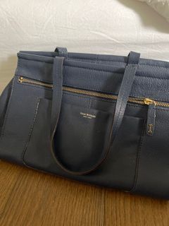 Valextra, Medium Satchel Soft Bag with Internal Pocket Calf Leather Vs Light Gold, Musk