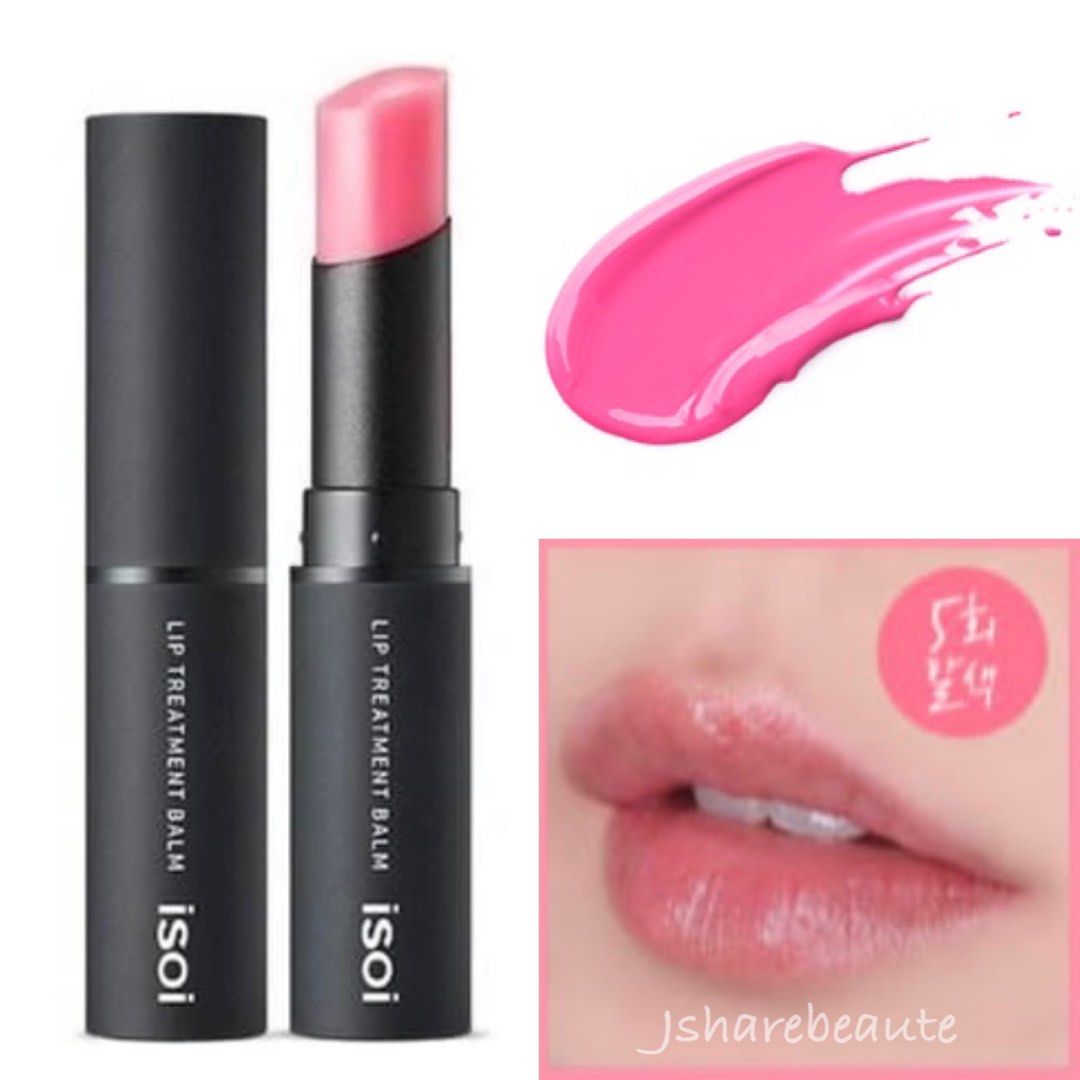 ISOI Bulgarian Rose Lip Treatment Balm Baby Pink, 美容＆化妝品, 健康及美容 皮膚護理