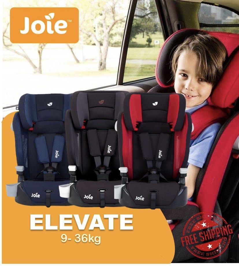 Joie Elevate booster car seat Cherry red Babies Kids Going