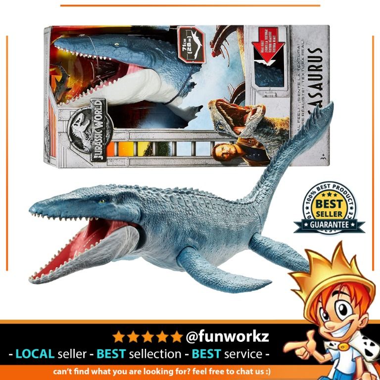 Jurassic World Real Feel Mosasaurus Figure Grey xmas christmas