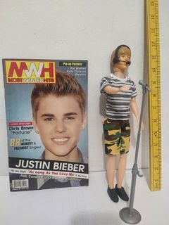 Justin Bieber Song Magazine & 12-inch toy figure/2012