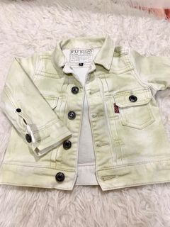 Kids white Jacket Jeans