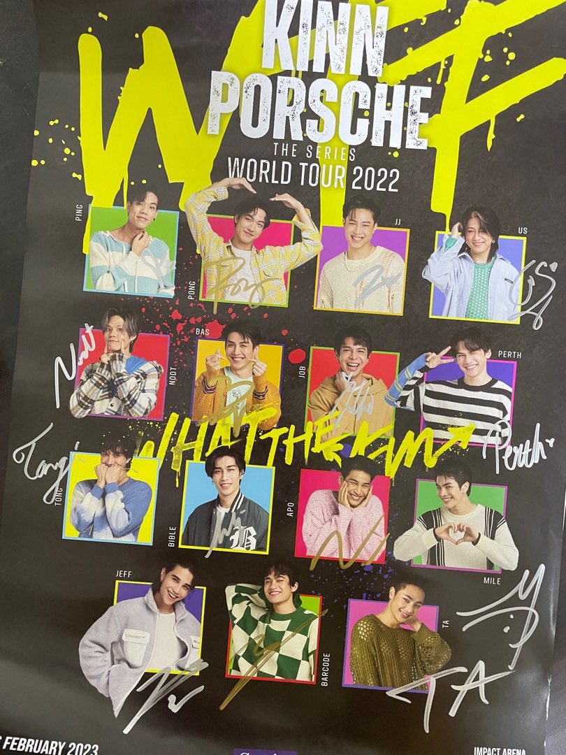 新版 KinnPorsche mileapo world tour 直筆サインポスター asakusa.sub.jp