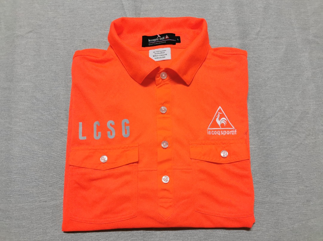 Polo le on sale coq sportif orange