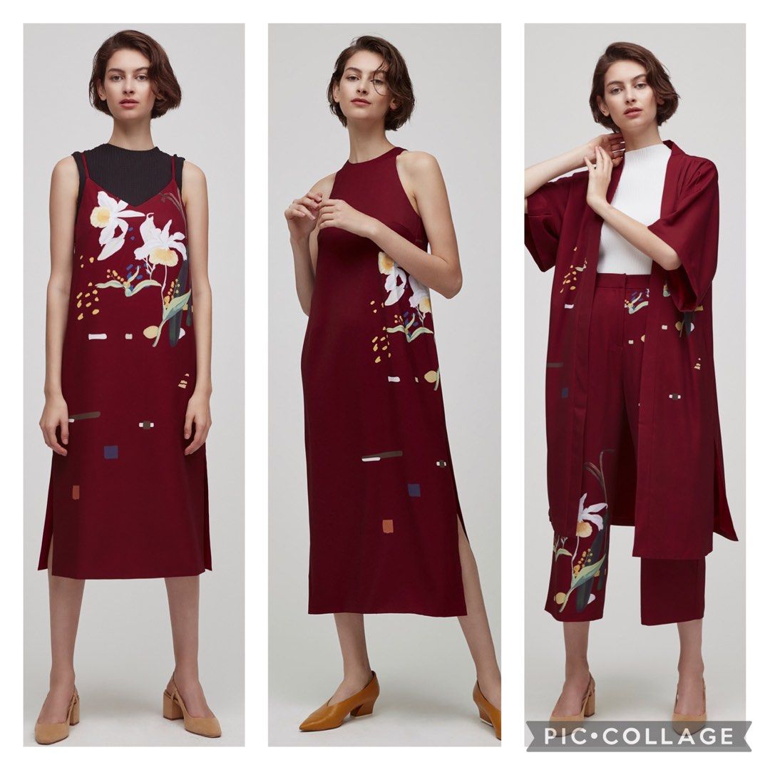 Red kimono dress shop