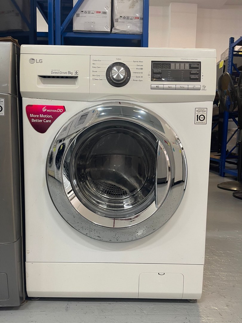 LG 8Kg Front Load Washer Machine ( WD1480TDT ), TV & Home Appliances