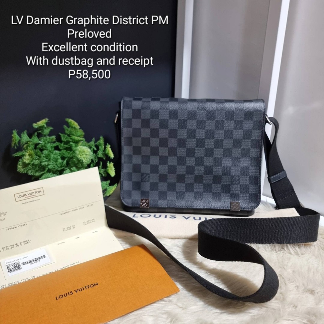 LOUIS VUITTON DAMIER HAMPSTEAD PM SIZE., Luxury, Bags & Wallets on Carousell