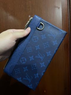 Louis Vuitton Discovery Compact Wallet Monogram Pacific Taiga Blue