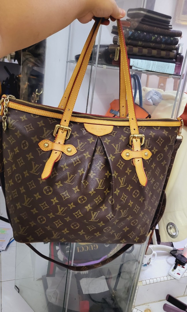 LV PALERMO MM MONOGRAM TWO WAY BAG, Luxury, Bags & Wallets on Carousell