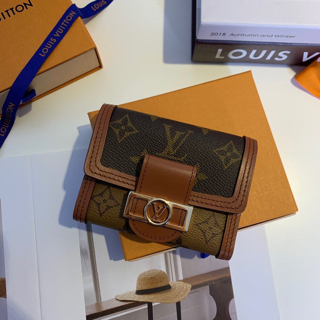 Louis Vuitton MONOGRAM 2020 SS Dauphine Compact Wallet (M68725)