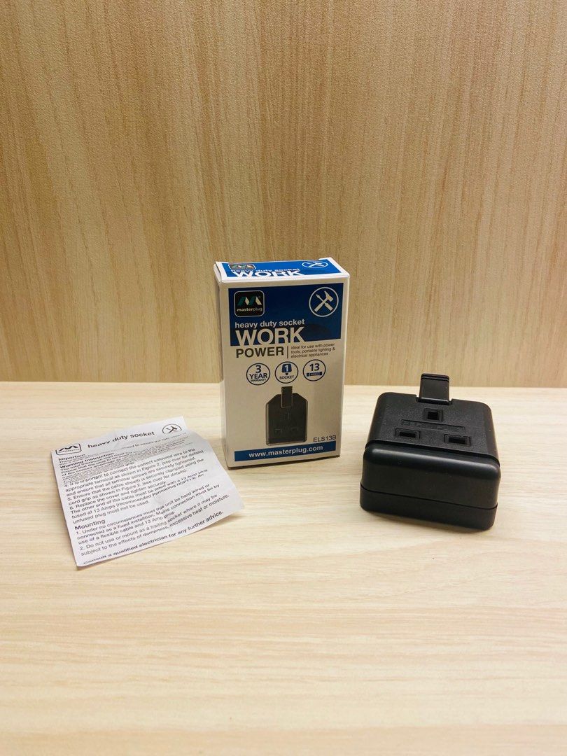 MasterPlug Heavy Duty Socket (Manual Wiring), Computers & Tech, Parts