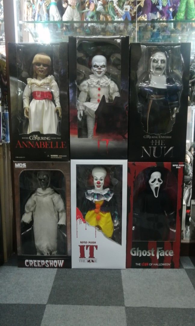 Mezco MDS Roto Plus 18" Horror Figure (Category: Figurines & Statues) located in San Juan City. Submitted by hezekiahtoys (Listing ID 1218223845, Image 1). Description: Mezco MDS Roto Plus 18" Horror Figure Valak The Nun Sold Annabelle. 8k Pennywise 8k Pennywise Classic 6.5k Ghostface 8k The Creepshow 6.5 Mint in sealed box Payment thru Bdo, Gcash Transfer Shipping via Lalamove JNT. Meet up Shoppesville Hezekiah Toys.