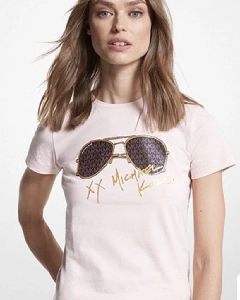 Michael Kors sequined crewneck tshirt women  Glamood Outlet
