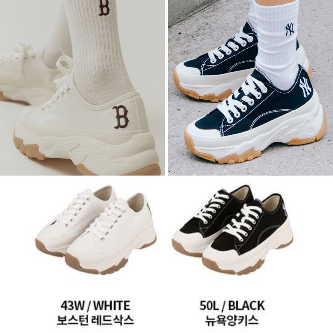Promo MLB Chunky High Low Sneaker Shoe Women s Fashion