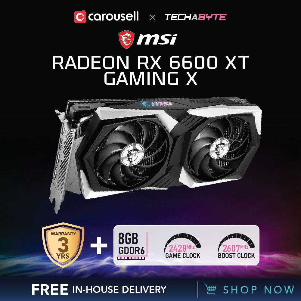 Buy MSI Radeon RX 6600 XT Gaming X 8G Graphic  