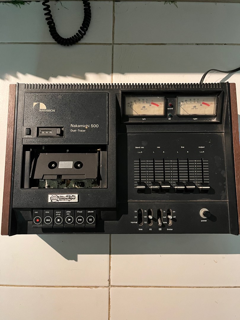 nakamichi 500 dual tracer kaset cassette deck, Hobbies & Toys, Music ...