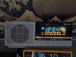 National VFD Clock Radio