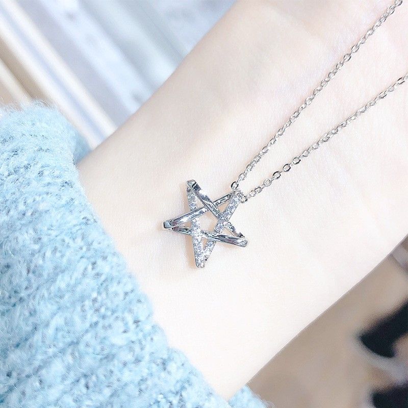 New Arrival Twinkle Star Necklace Korean Design