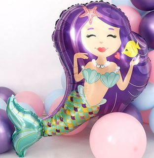 (NEW) Mermaid foil balloon (95 x 80cm)