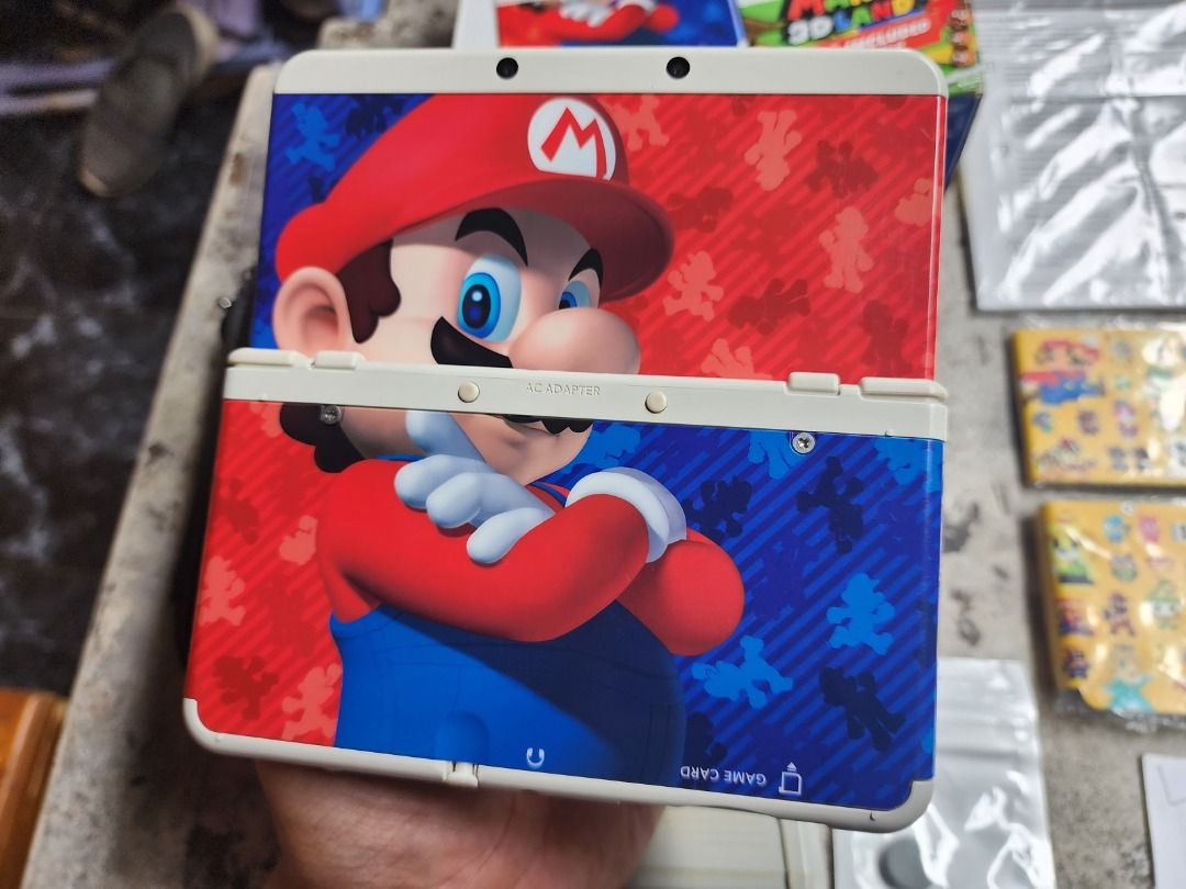 New Nintendo 3DS not XL Mario 3D Limited Edition Fullset OFW CFW Req on