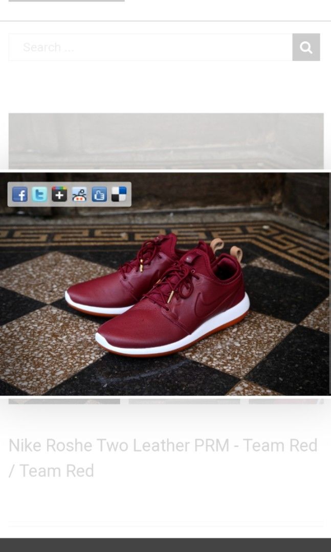 Men's roshe two top leather prm running shoe