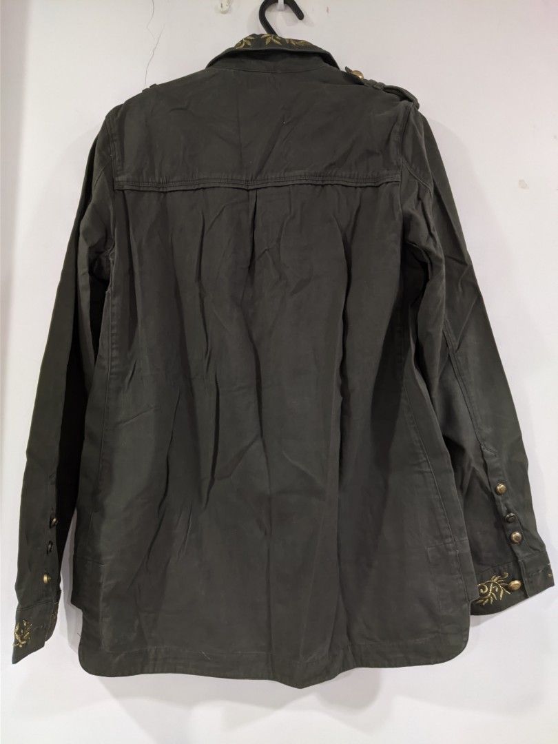 Olive Sgt. Pepper Denim Jacket, Women's Fashion, Coats, Jackets and