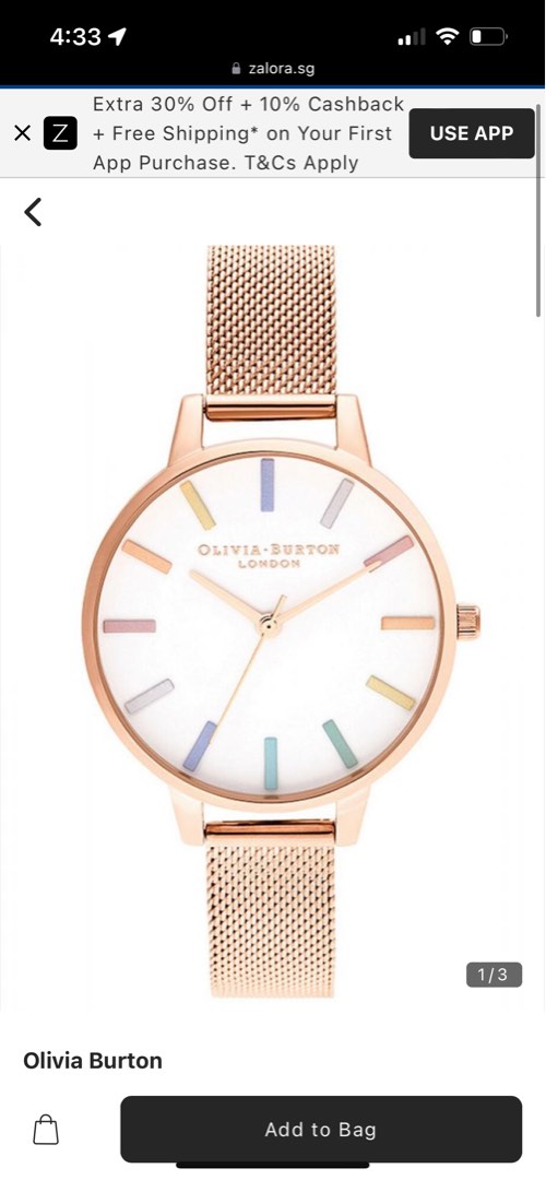 Olivia Burton Rainbow Rose Watch Women s Fashion Watches
