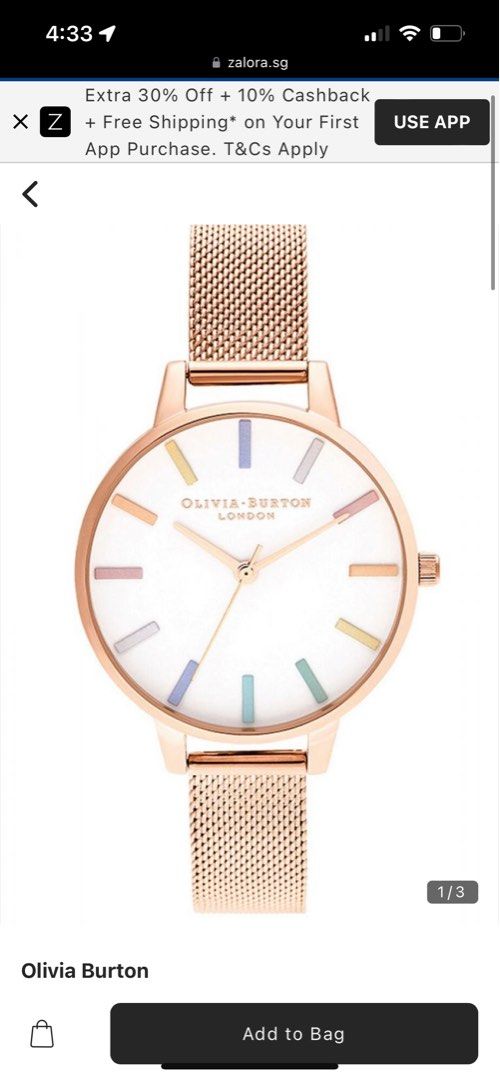 Olivia burton zalora cheap