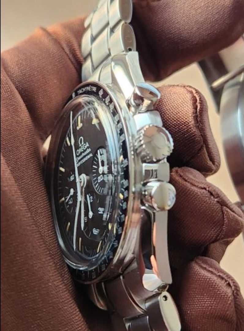 Omega moon watch 3572.5，T面，863鍍金機蕊，97年錶，膠面透底，有