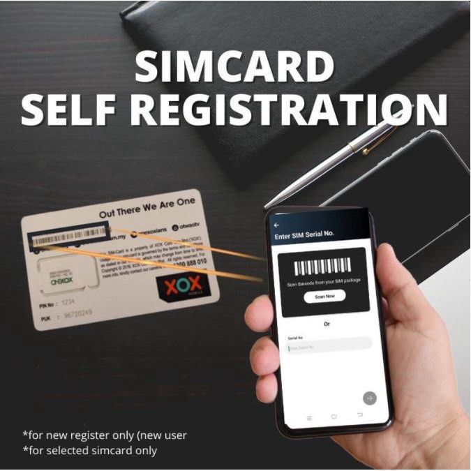 OneXOX Malaysia Simcard ESim 4G 36months validity, Mobile Phones
