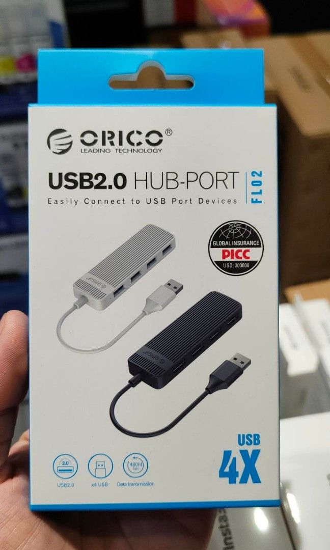 Orico 4-Port Hub USB 2.0 Black FL02 (Category: Cables & Adaptors) located in Makati City. Submitted by techubstoreandaccessories (Listing ID 1218342682, Image 1). Description: Orico 4-Port Hub USB 2.0 Black FL02 On Hand! Ready to Ship! DIRECT SUPPLIER❗❗❗BRANDNEW ITEMS❗❗❗ WITH 7DAYS REPLACEMENT FOR FACTORY DEFECTS AND 1YR WARRANTY ❗️2YRS WARRANTY FOR TRANSCEND DASHCAM & BODYCAM ❗️ 🔹️EDIFIER 🔹️A4Tech 🔹️Logitech 🔹️TP-Link🔹️AirMonster 🔹️UGREEN 