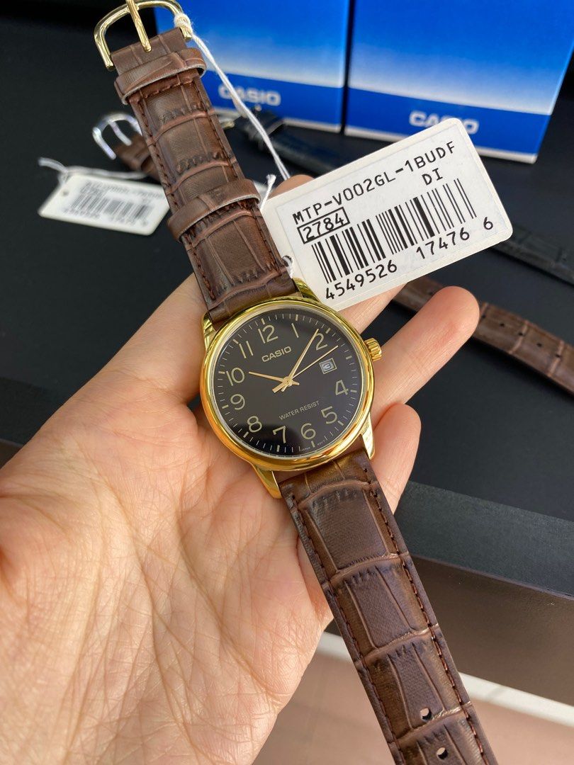 Casio classic 3 hands analogue date watch online