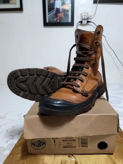 Palladium Baggy Leather Sunrise/Chocolate Boots