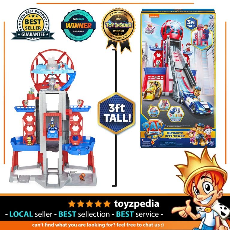 Paw patrol lookout tower with 6 figures top