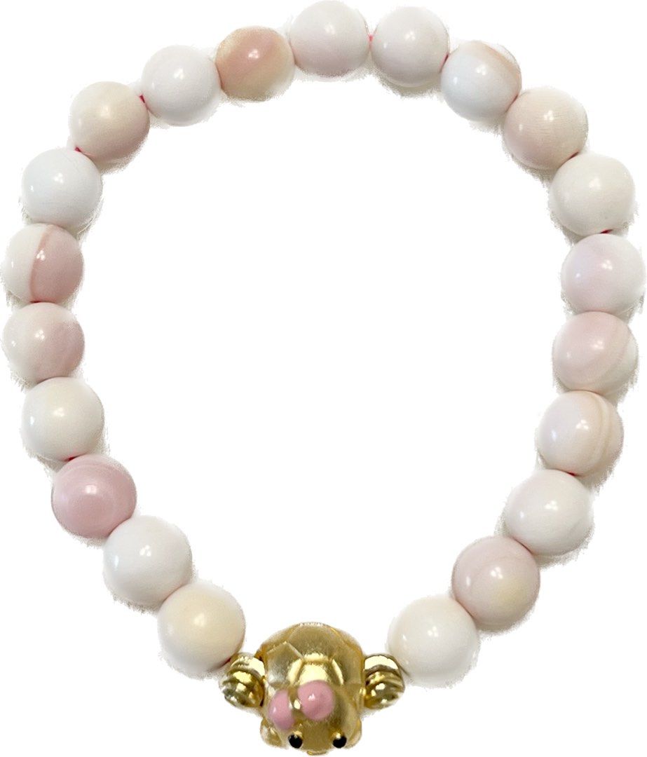 White online shell bracelet