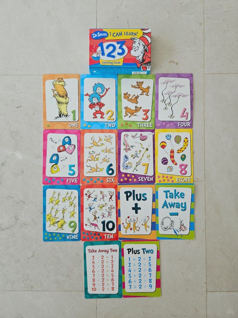 PL: Dr. Seuss I Can Learn - 123 Learning Cards with Magnetic Box Case ...