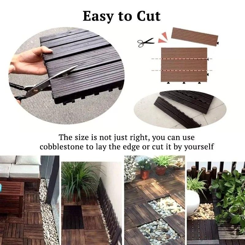 Plywood Lantai Kayu Floor Decking Garden Decorations, Furniture & Home