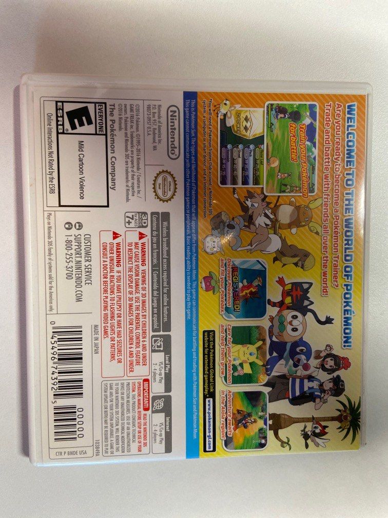 Pokemon Sun Nintendo 3DS (Category: Nintendo) located in Manila. Submitted by hh.king (Listing ID 1218244150, Image 2). Description: Pokemon Sun Nintendo 3DS Bought from Datablitz PM for more details or pics From Manila Buyer shoulders shipping.